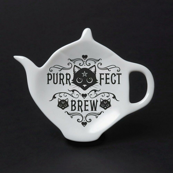 AOE Purrfect Brew Tea Bag & Spoon Rest - Picture 2 of 2